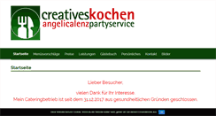 Desktop Screenshot of creatives-kochen.com